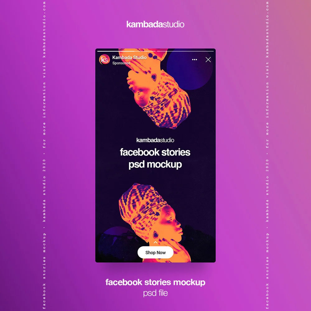 Download Facebook Stories Psd Mockup Kambada Studio