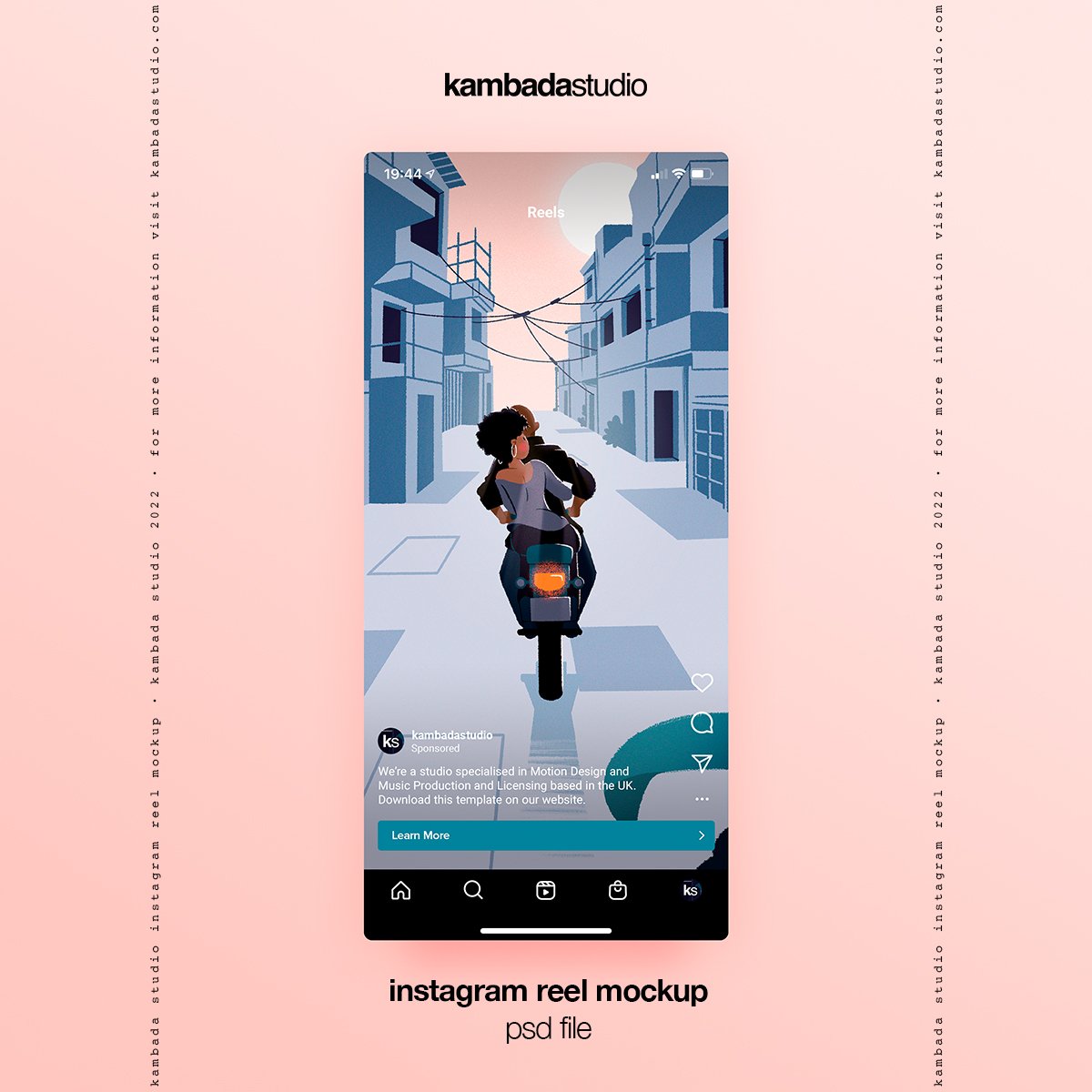 Instagram Reels - PSD Mockup — Kambada Studio