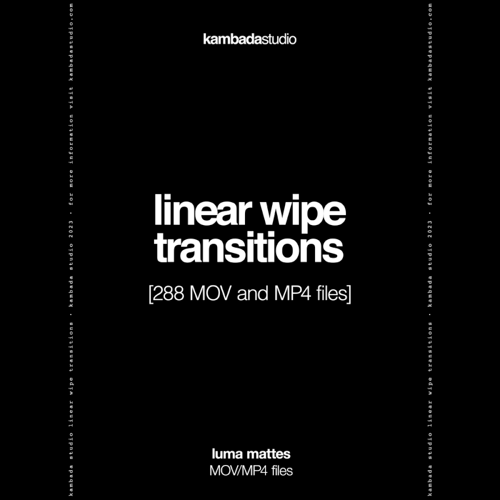 Linear Wipe Transitions (MOV and MP4 files)