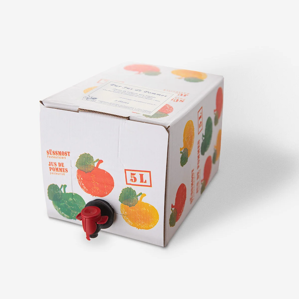Bag-in-box de jus de pomme