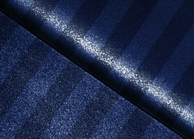 Navy Blue Satin Stripes