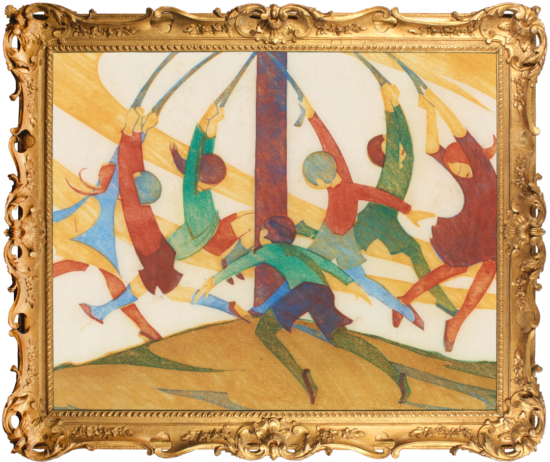 Painting by Ethel Spowers in 1933 called The Giant Stride