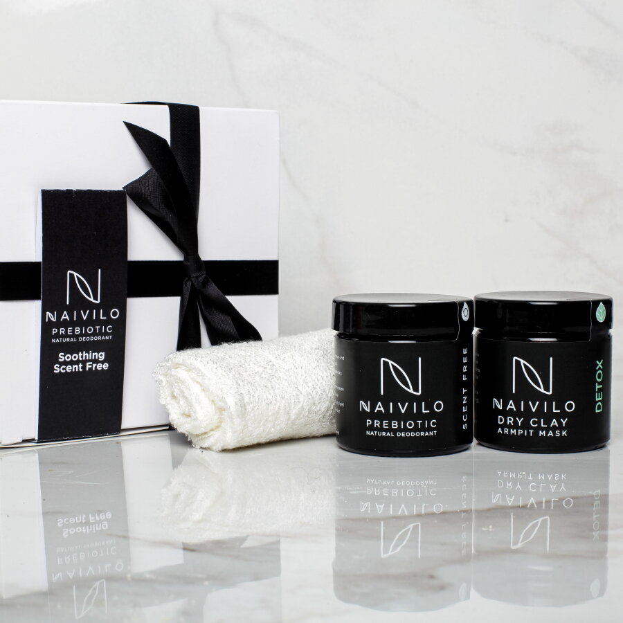 Scent Free Prebiotic Natural Deodorant Gift Set — Naivilo