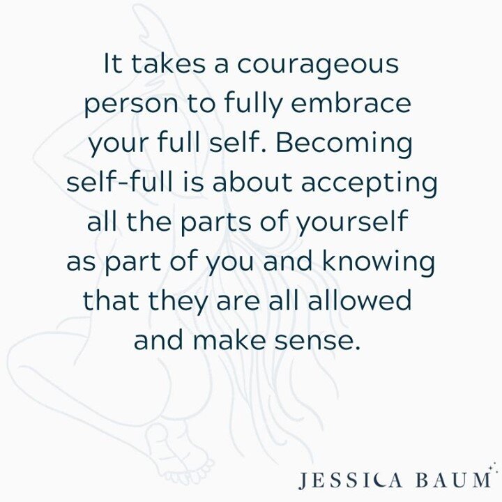 Depending on your childhood you might have not been able to fully accept all the parts of yourself. It might not have been okay to feel &ldquo;messy&rdquo; or &ldquo;weak&rdquo; or &ldquo;imperfect.&rdquo; Depending on how we adapted in our lives, we
