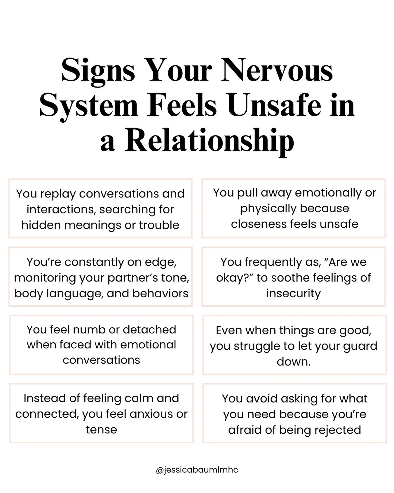 Sometimes the red flags of an unsafe relationship aren&rsquo;t as bright and loud as we think they should be. You might feel like you&rsquo;re overreacting. Maybe even being told that. But your nervous system is likely doing exactly what it was wired