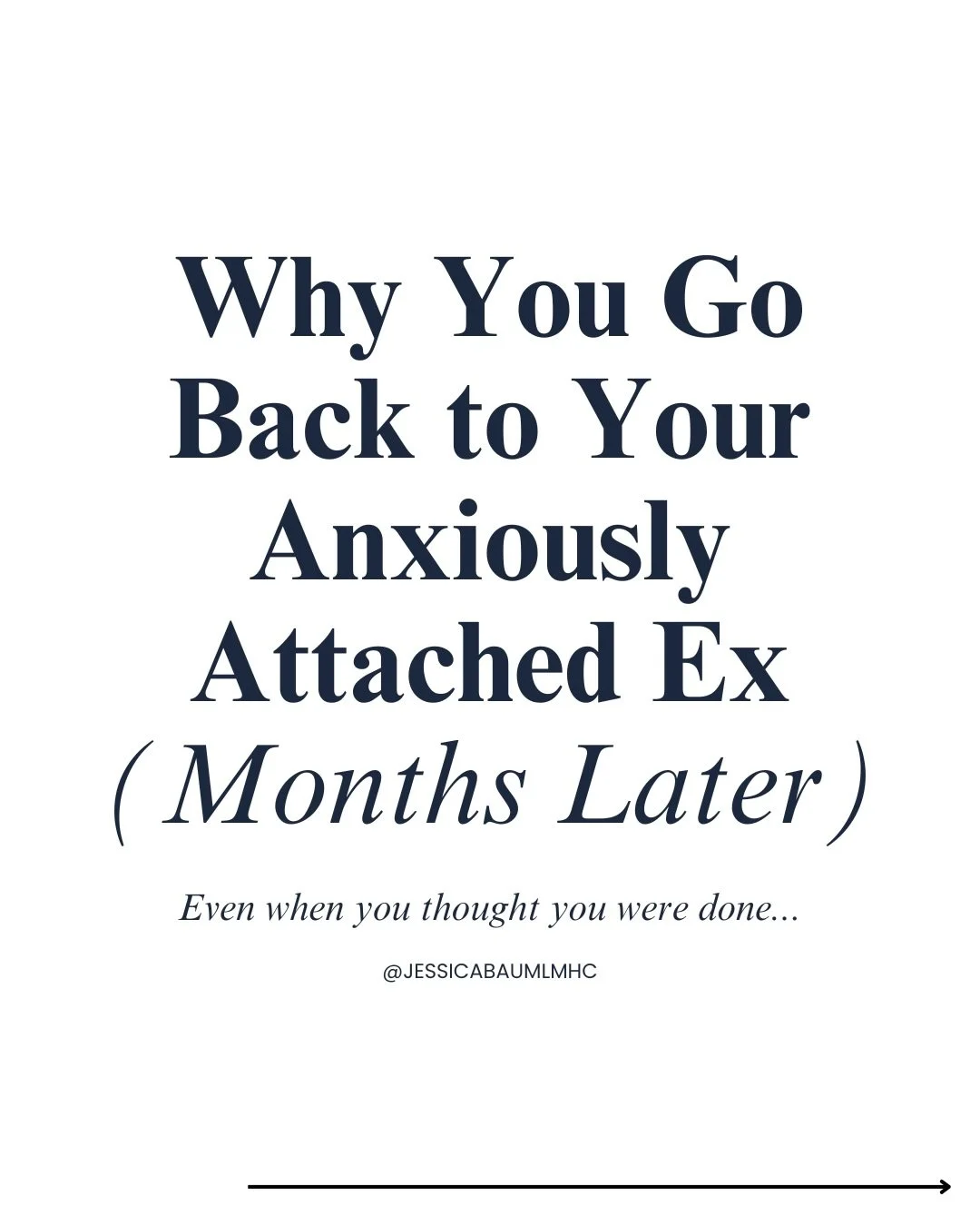 When an Avoidantly attached person goes back to their anxiously attached ex months later, it&rsquo;s rarely about actually wanting the relationship back (so sorry), but more so because they are trying to finish a story that started a long time ago, b