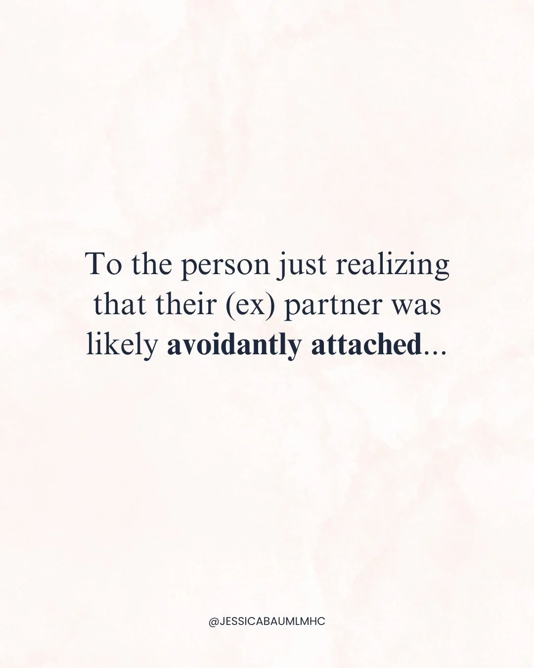 Realizing your partner was likely more Avoidantly attached can be a painful kind of clarity, because it forces you to reinterpret moments you once took more personally through a nervous system lens you didn&rsquo;t have before. 

Avoidant partners do