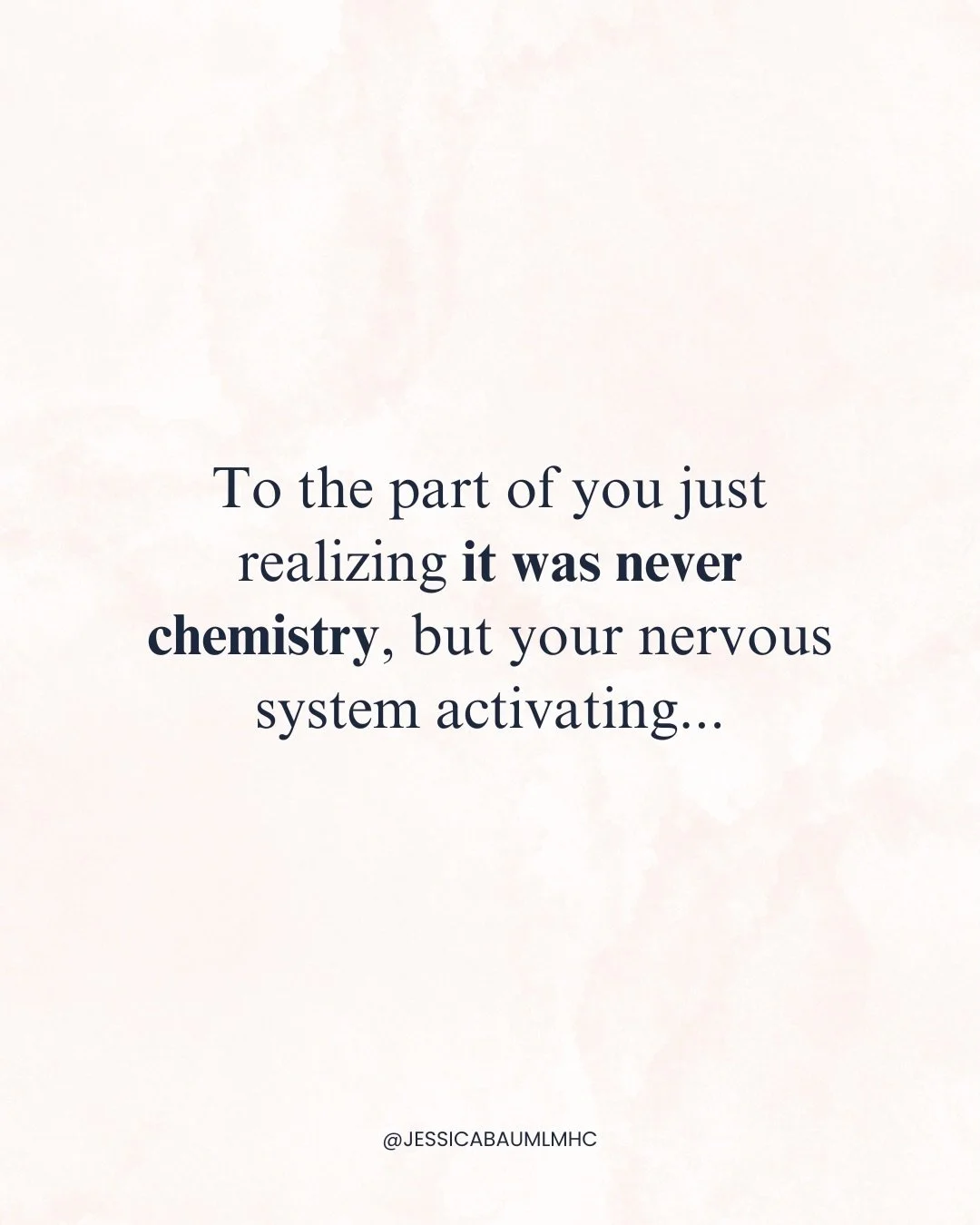 When you realize your attraction wasn&rsquo;t chemistry but your nervous system activating, it can be a little jolting. However, this realization also brings some moments of healing. 

You see, your body was doing exactly what it learned to do: pairi