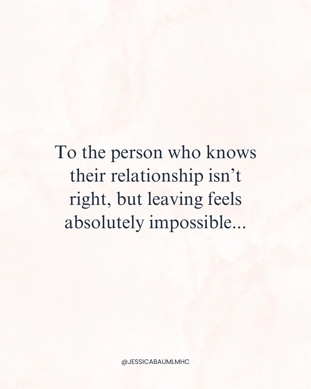 You know it&rsquo;s not working out, but you feel stuck. You feel like you don&rsquo;t have enough clarity or strength or something to actually leave your relationship. But you&rsquo;re not missing anything. Not really. 

No, this has more to do with