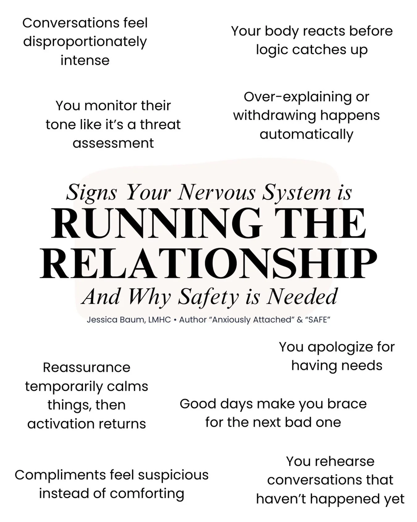 Is your nervous system running the relationship (and maybe even ruining it, too)? You can be trying as hard as possible to stay calm or communicate better, but when you&rsquo;re dysregulated, these signs show up automatically.

Your body will always 