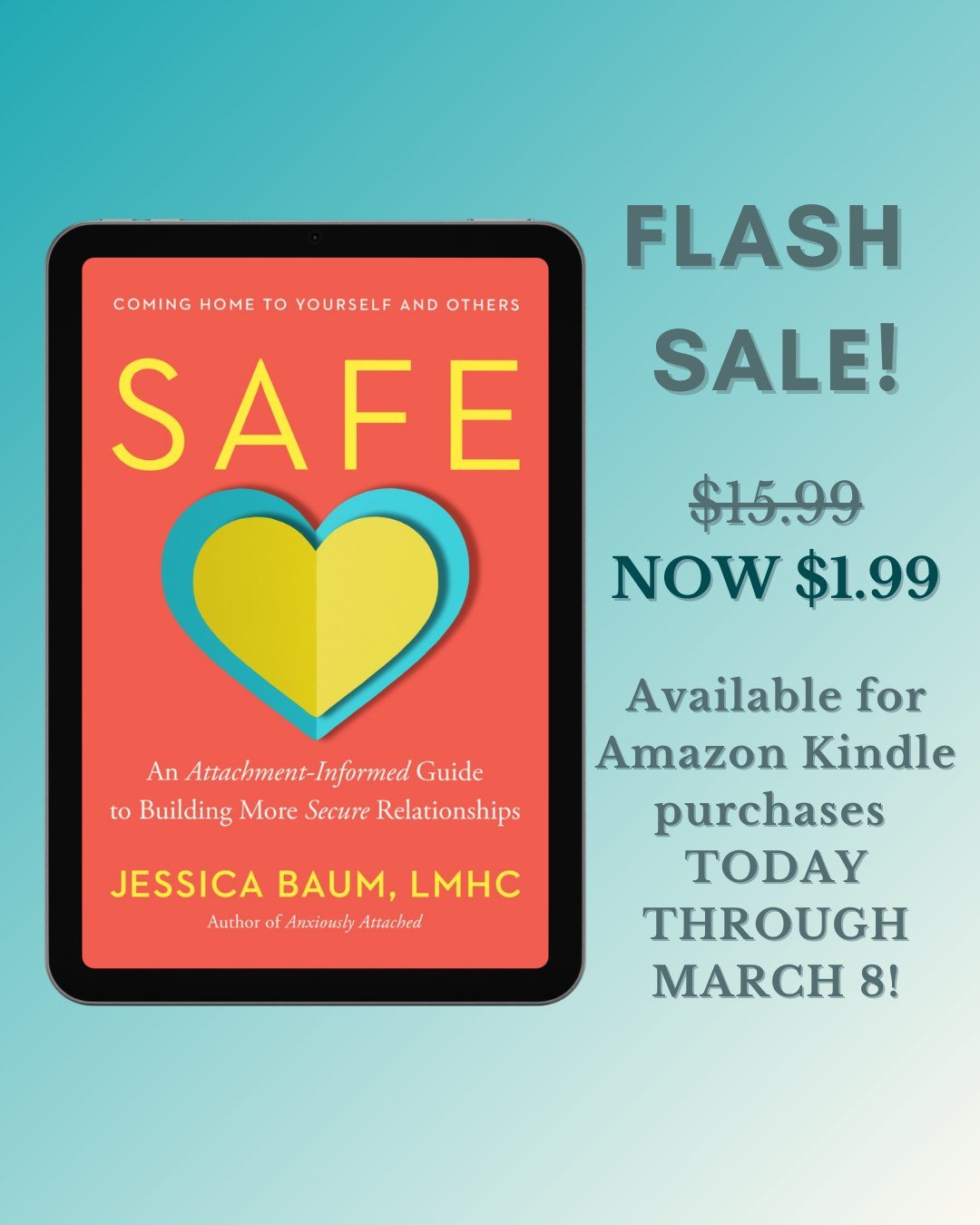 If you're tired of understanding your attachment style intellectually but still feeling stuck in it emotionally, SAFE was written for you.

For a limited time, the ebook is only $1.99 on Amazon!

SAFE goes beyond the surface-level and dives into:
&bu