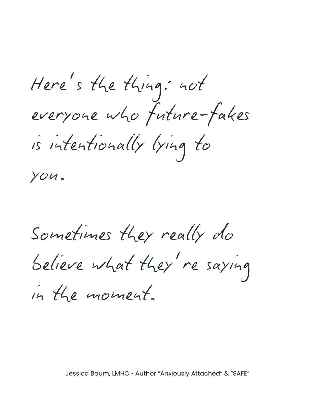 What if future-faking wasn't always an intentional form of manipulation like many people assume? Listen, it absolutely can be. However, sometimes it's more complicated than what we're able to see at a surface-level.

When we experience an early roman