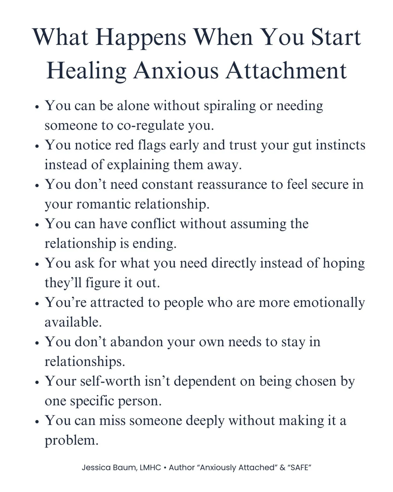 Healing your anxious attachment patterns is gradual, messy work. Some days you&rsquo;re solid, while others you slip back into old patterns. There are signs, though, that you&rsquo;re building a more secure base. 

These moments can feel like proof t