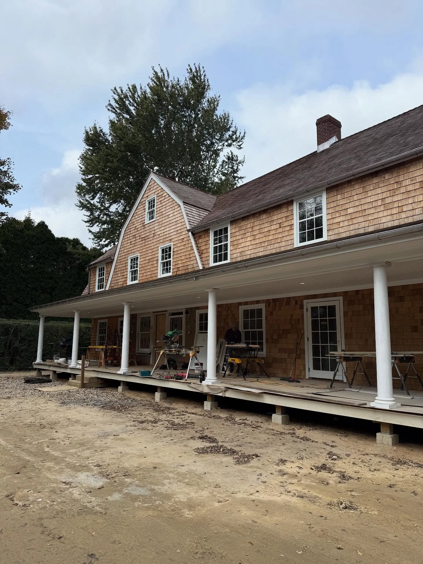 Exhausted and chilled to the bone but a great two days on site nonetheless.  Spending time in a beautiful house with great team can&rsquo;t be beat!  @kellyrosendesign #gentryconstruction