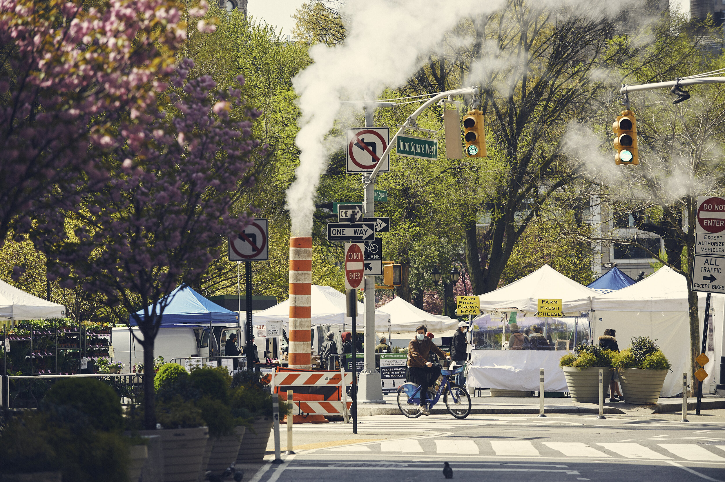  Union Square Greenmarket during the COVID-19 pandemic. 