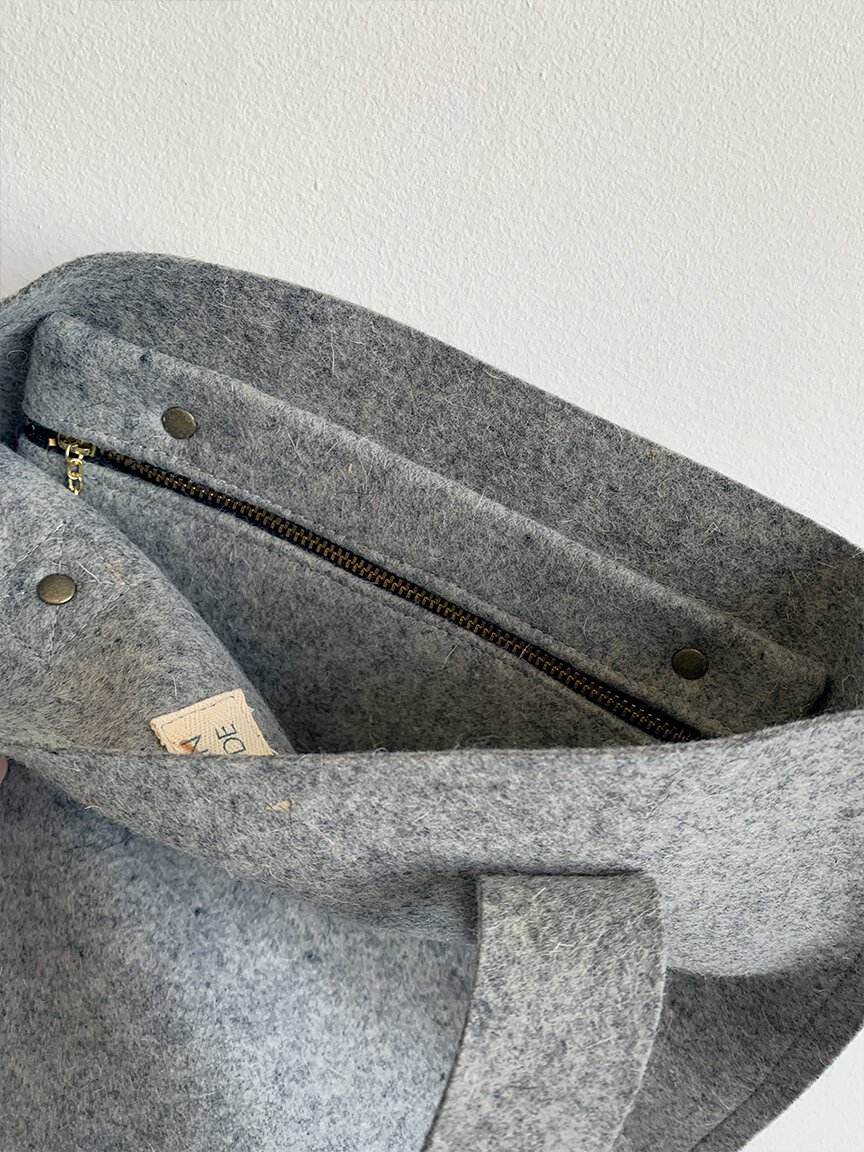 Felt Tote Bag for Women, Black Leather Tote, Leather Laptop Bag, Camera Bag  Women, Felt Laptop Tote Bag, Leather Tote Bag Women, Felt Bag - Etsy