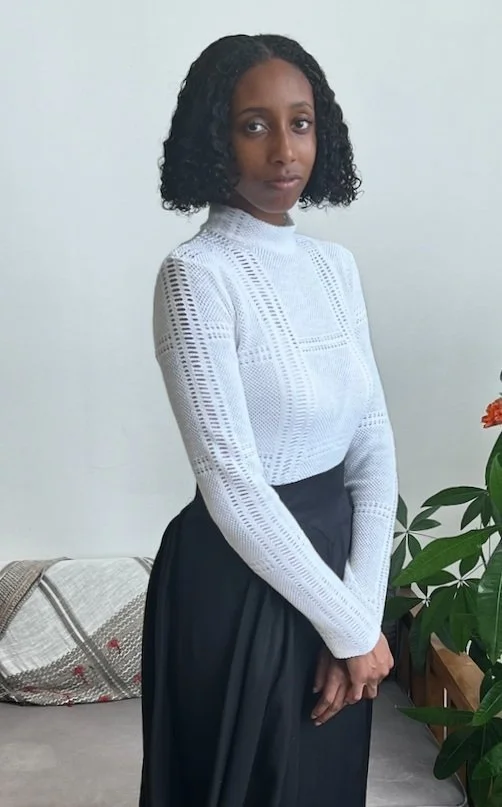 トップス maison de dolce. ligne knit white リブニット | maison de Dolce.