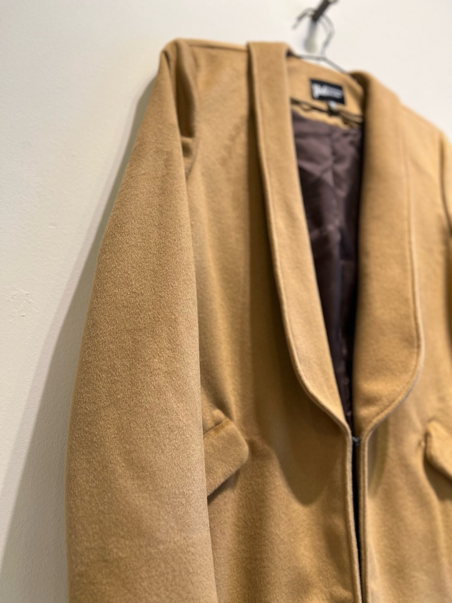 Shawl Collar Jacket in Wool Cashmere — Production Mode