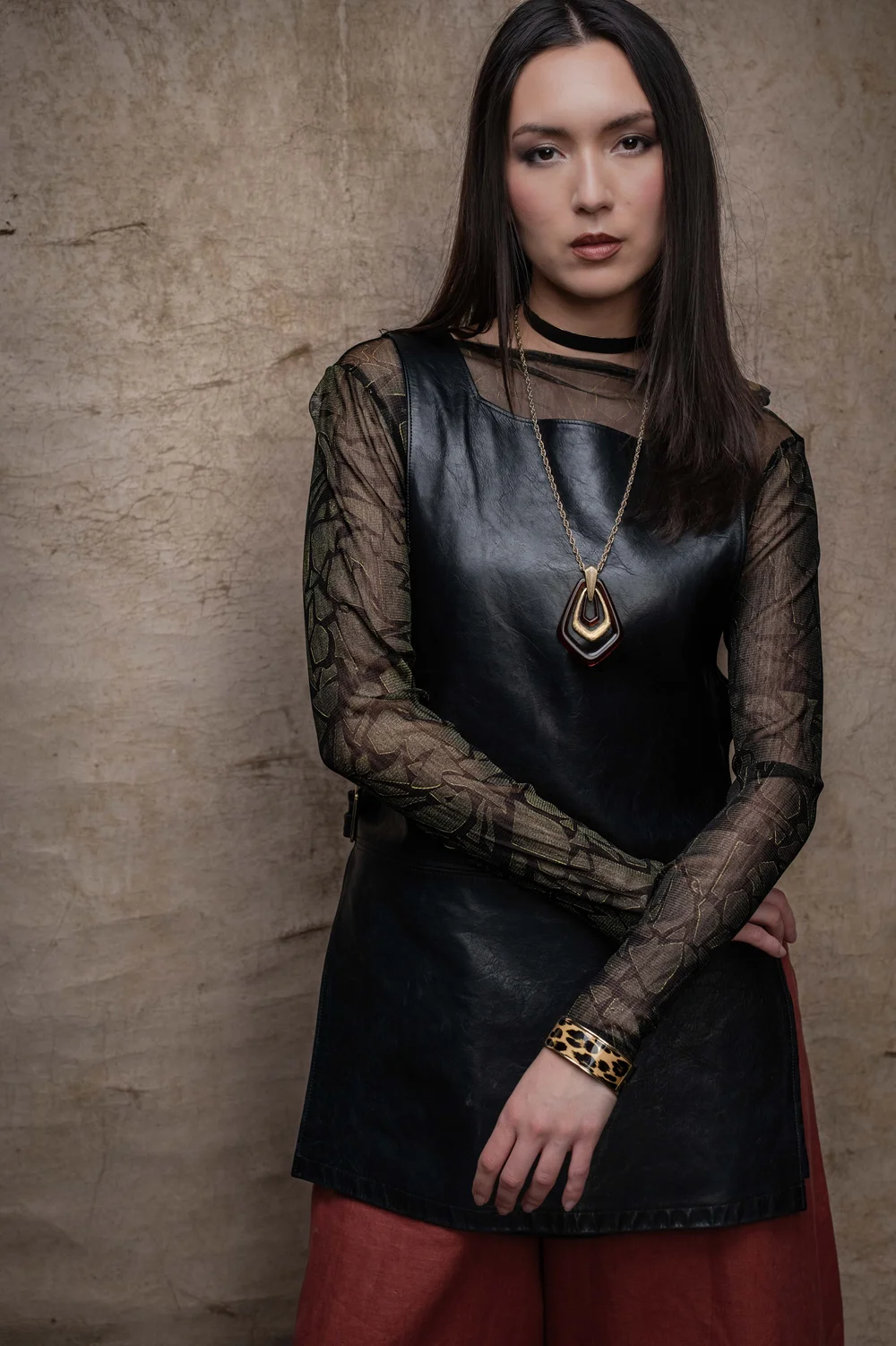leather apron dress Made to Order: Lucky Leather Apron Harness Dress