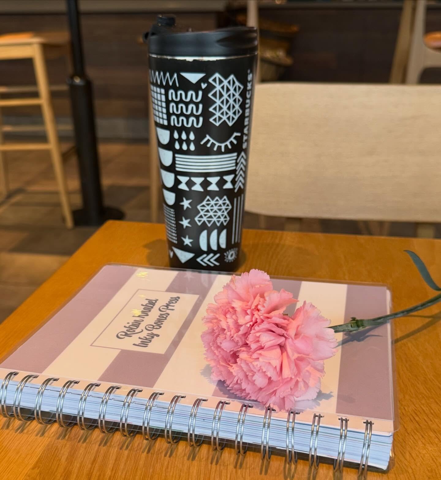 I visited my fav Starbucks today to read a book by @meganreflects to celebrate #wihm . An IU prof was there grading papers. He stopped me as I walked past and said &ldquo;Robin, tomorrow is Int&rsquo;l Women&rsquo;s Day. I want you to have this in ce