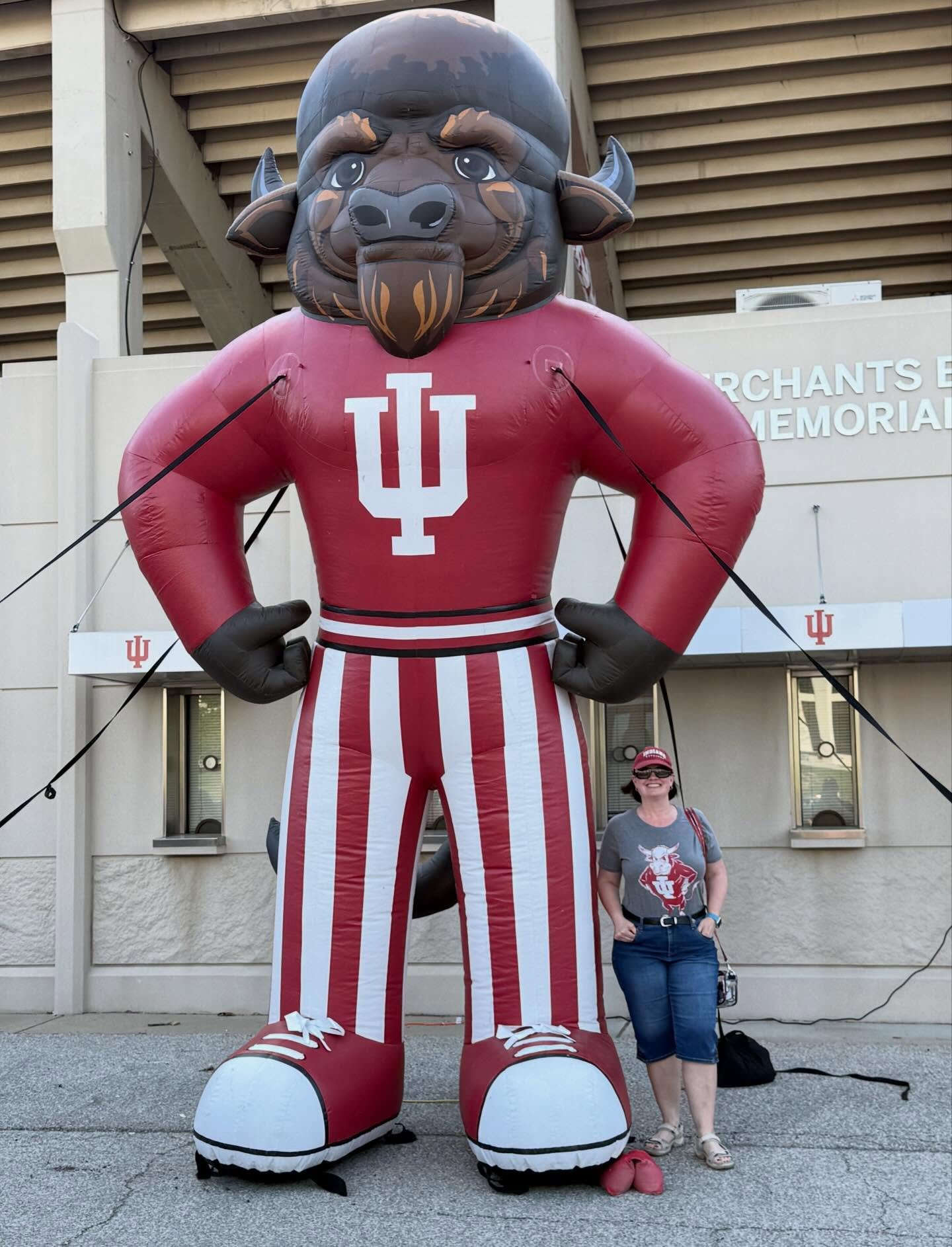 Ready for the IU spring football game! And the draft! Not shocking, there are a TON more people here than the past handful of years. I&rsquo;m also enjoying a night away from my laptop screen! My eyes are happy!!! 🦬🏈