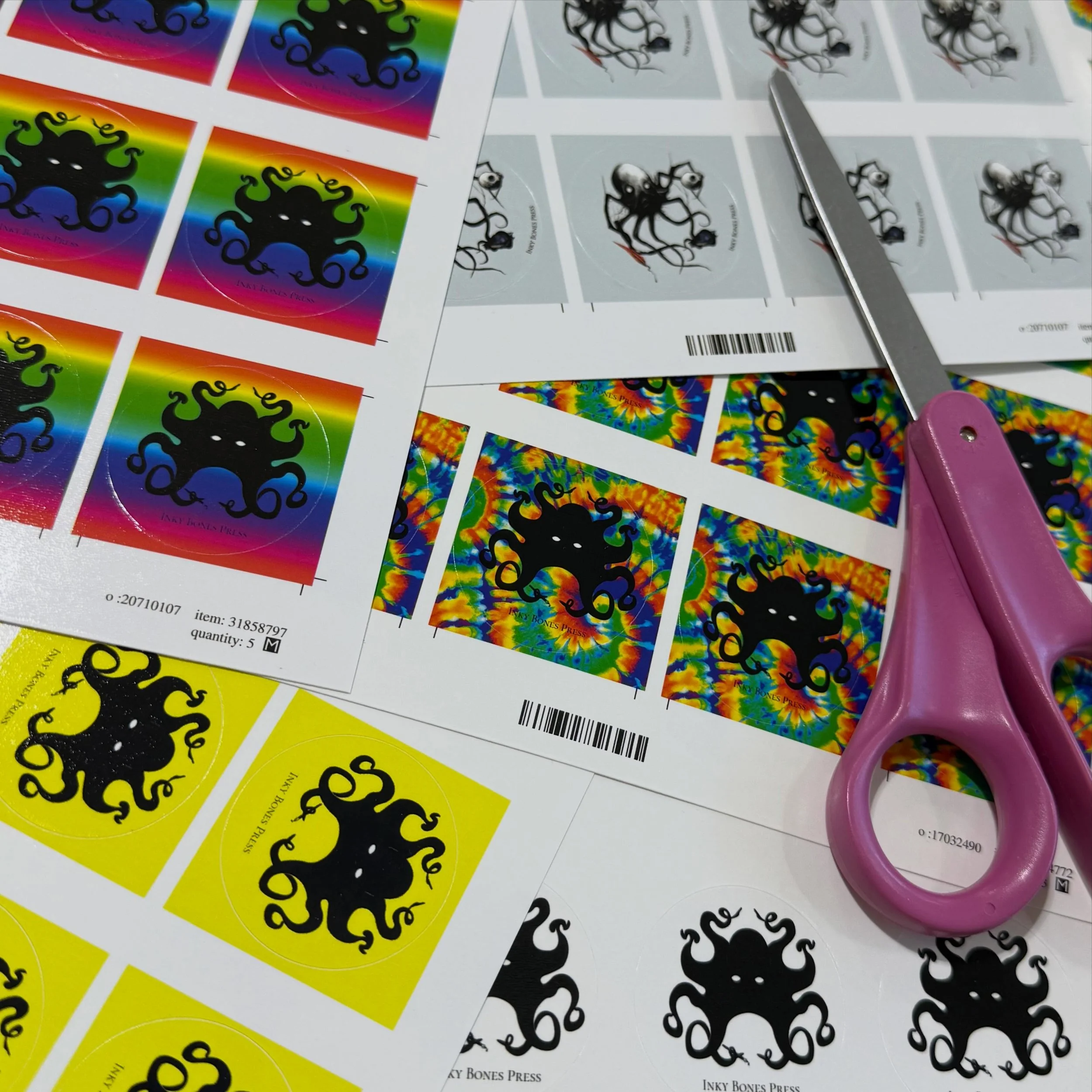 I have an oil change today, and I&rsquo;m way behind on being packed and ready for StokerCon&mdash;so, it&rsquo;s time to cut stickers to hand out while I wait. 😊🖤✂️