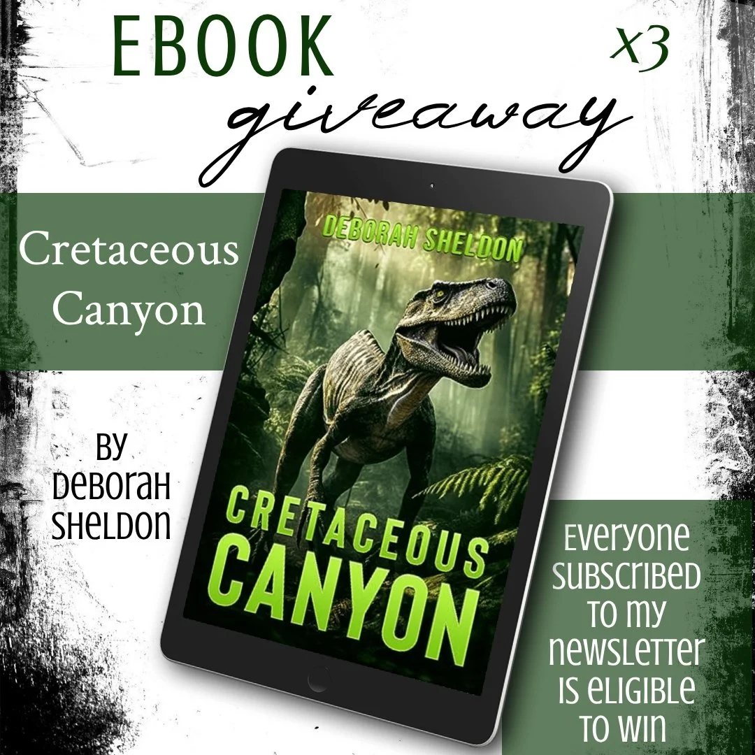 All Inky Bones Press newsletter subscribers will be eligible to receive one of 3 Cretaceous Canyon ebooks on June 28th by award-winning Australian author Deborah Sheldon&mdash;It's one of my favorite books I've read by her. 

***Links in bio to newsl