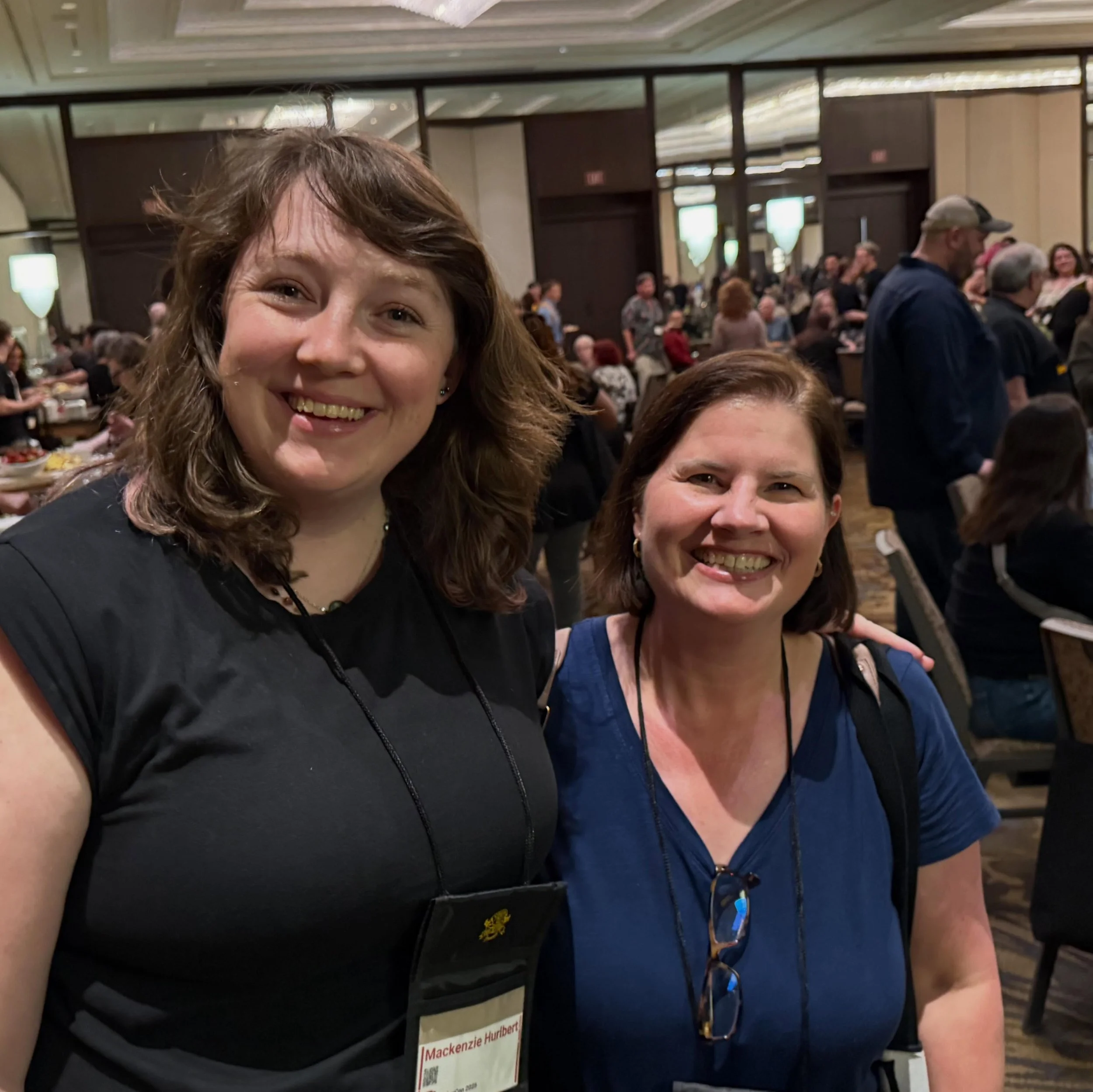 I did snap a few pics at #stokercon2026 with some of the amazing authors who are featured in Of Beasts &amp; Bones! Mackenzie Hurlbert, J.L. Royce, &amp; Charles Barouch. @kenziethewordnerd @authorjlroyce