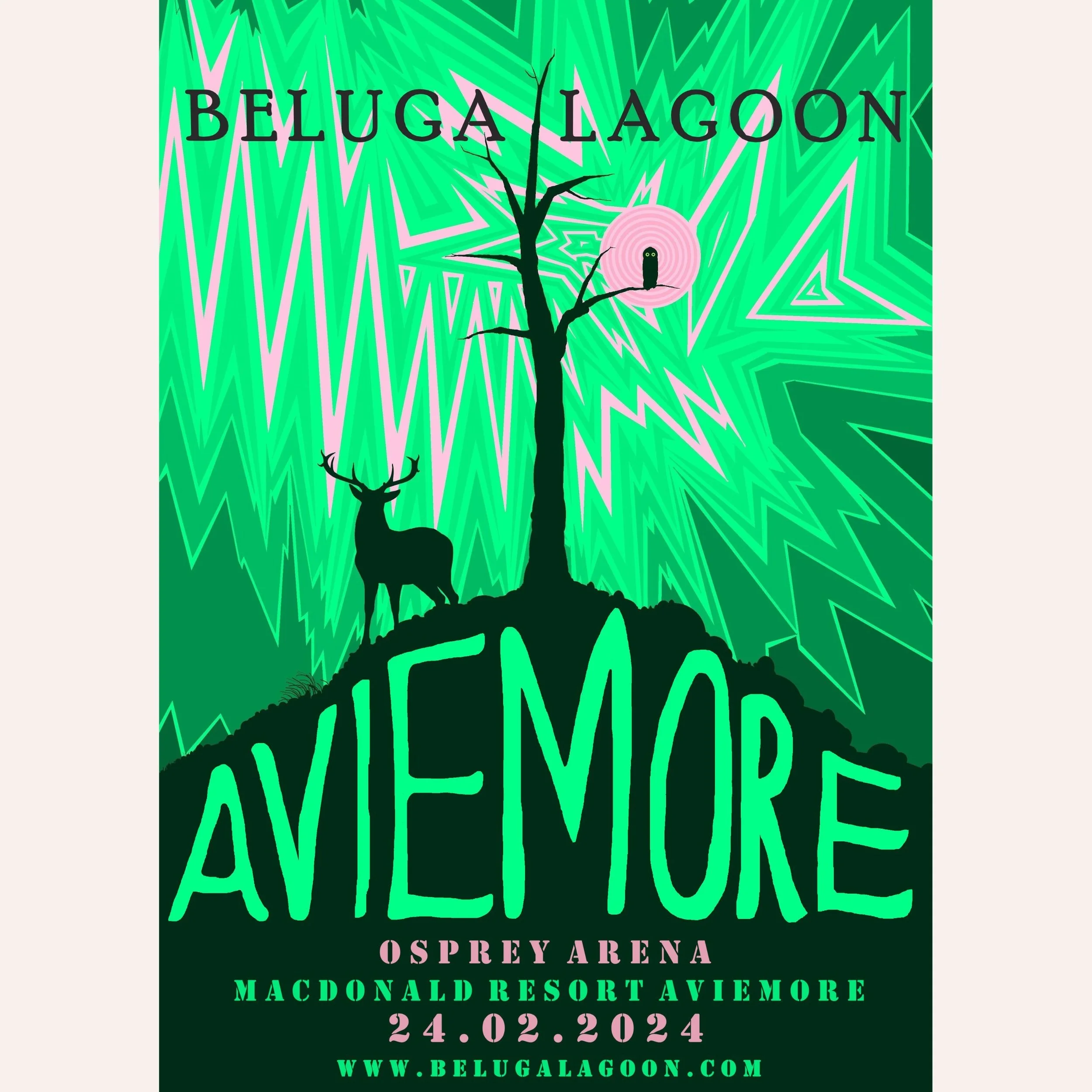 Beluga Lagoon Live in Aviemore A3 Giclee print