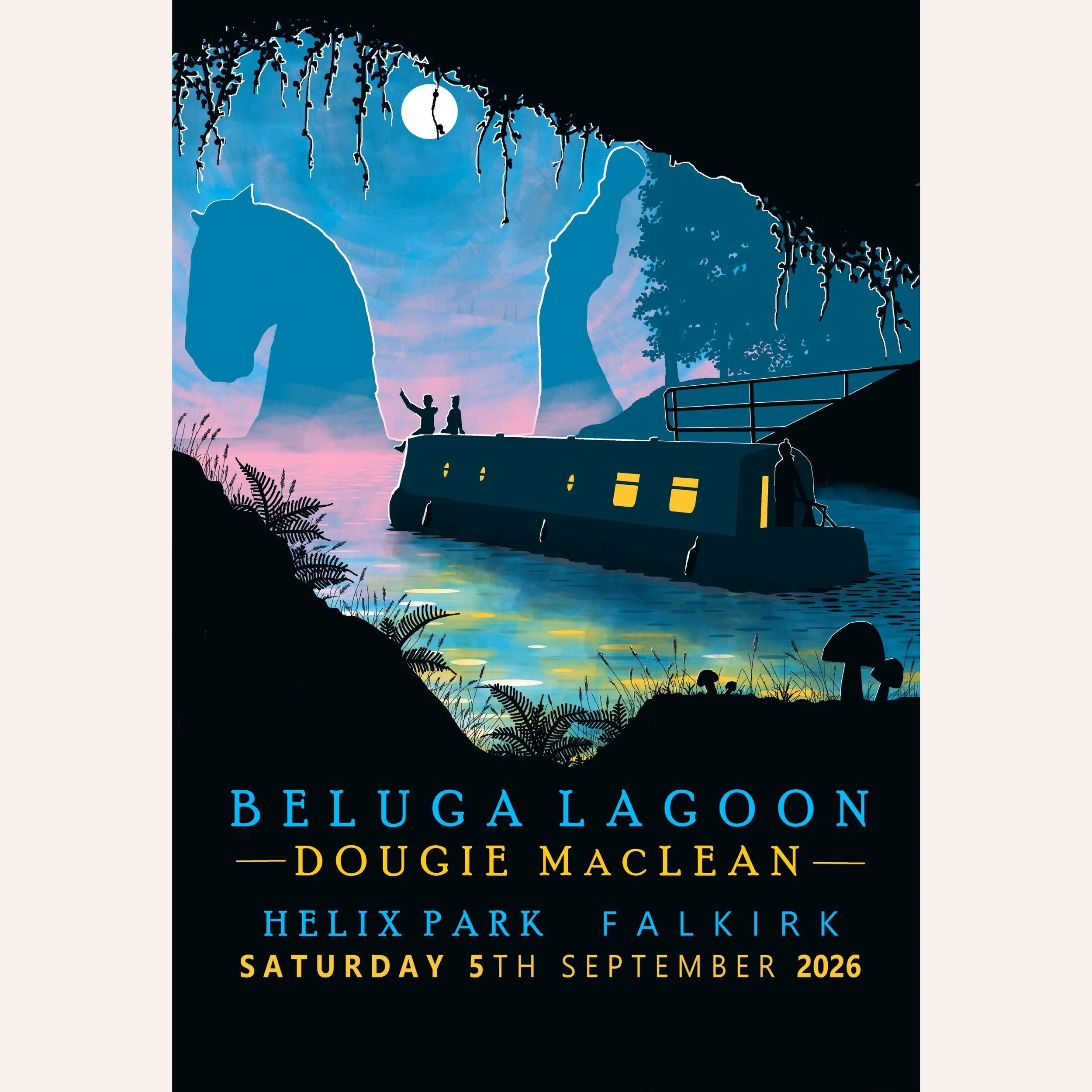 Beluga Lagoon Live at Helix Park, 2026 A3 Giclee print