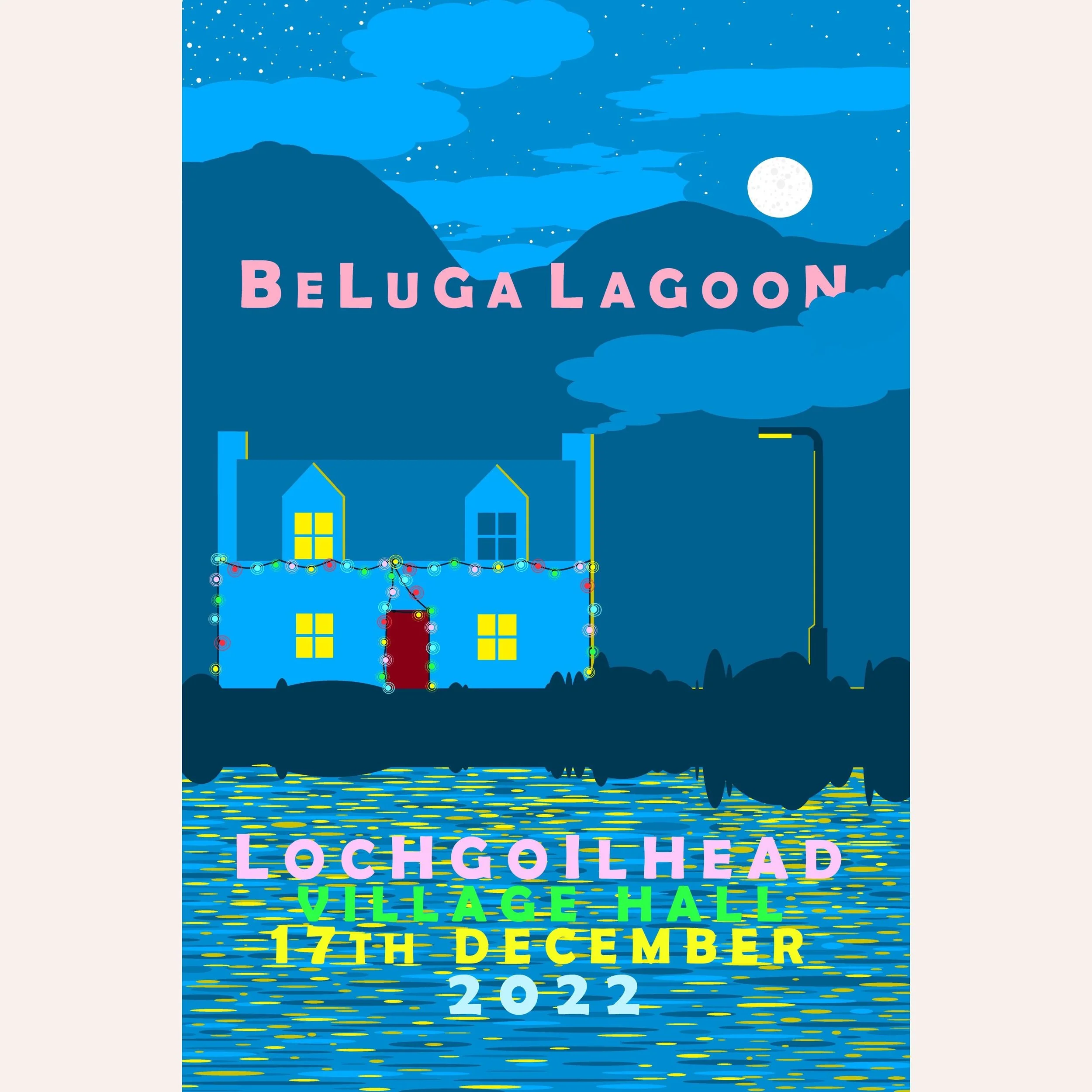 Beluga Lagoon at the Lochgoilhead Village Hall, 2022 A3 Giclee print