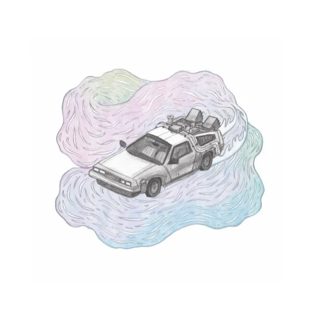Back to the Future 30x30cm Giclée Print