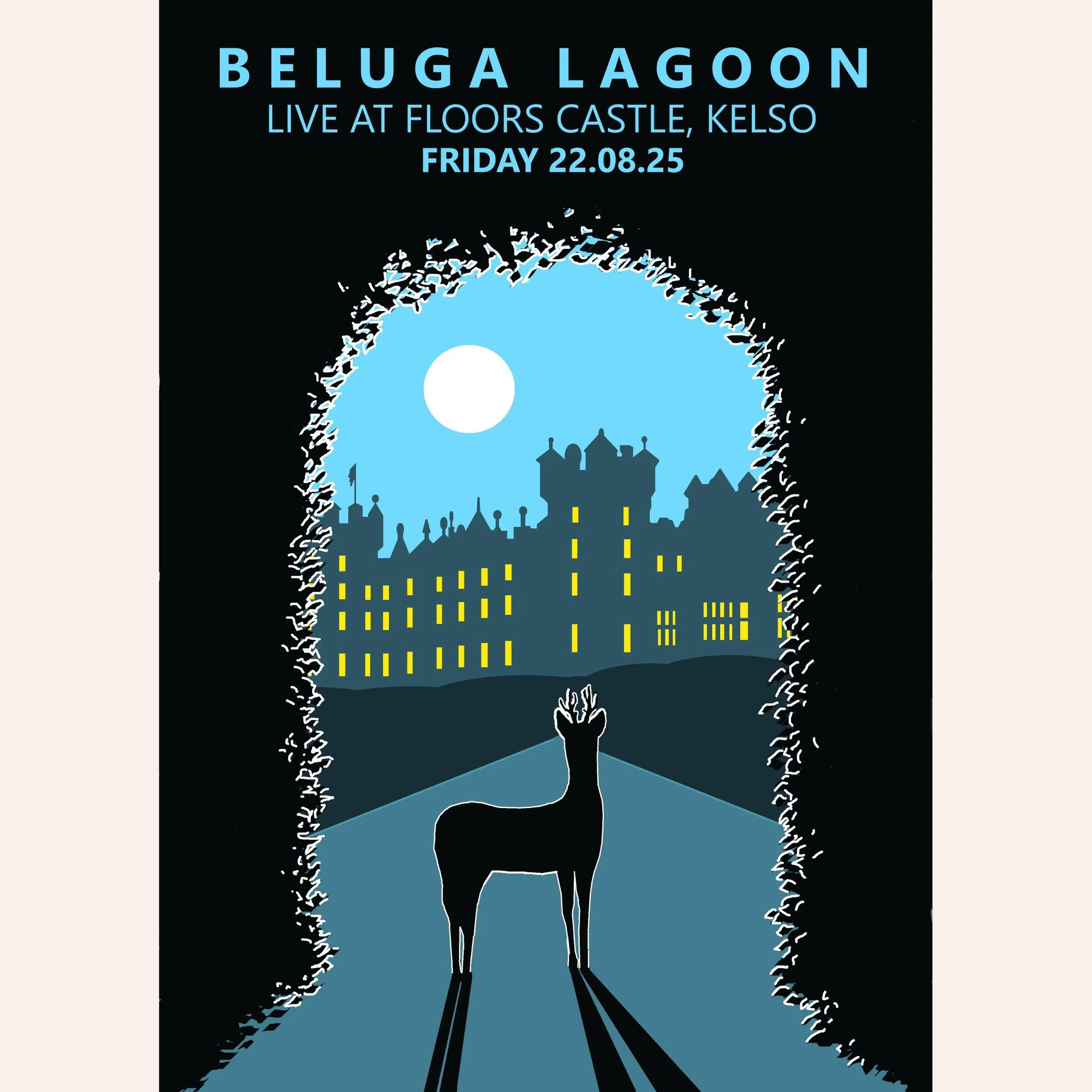 Beluga Lagoon Live at Floors Castle, Kelso A3 Giclee print