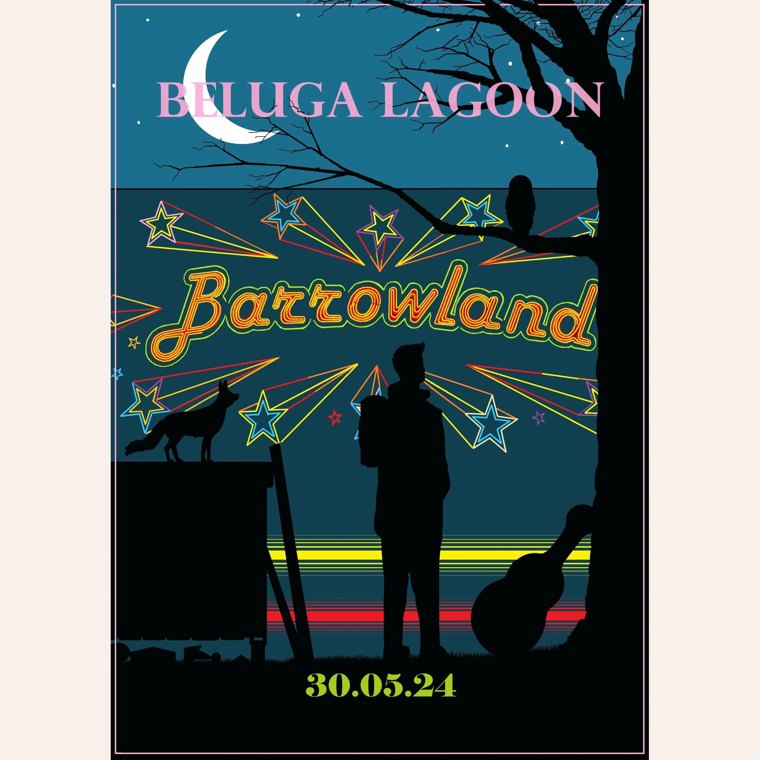 Beluga Lagoon Live at The Barrowlands 2024 A3 Giclee print