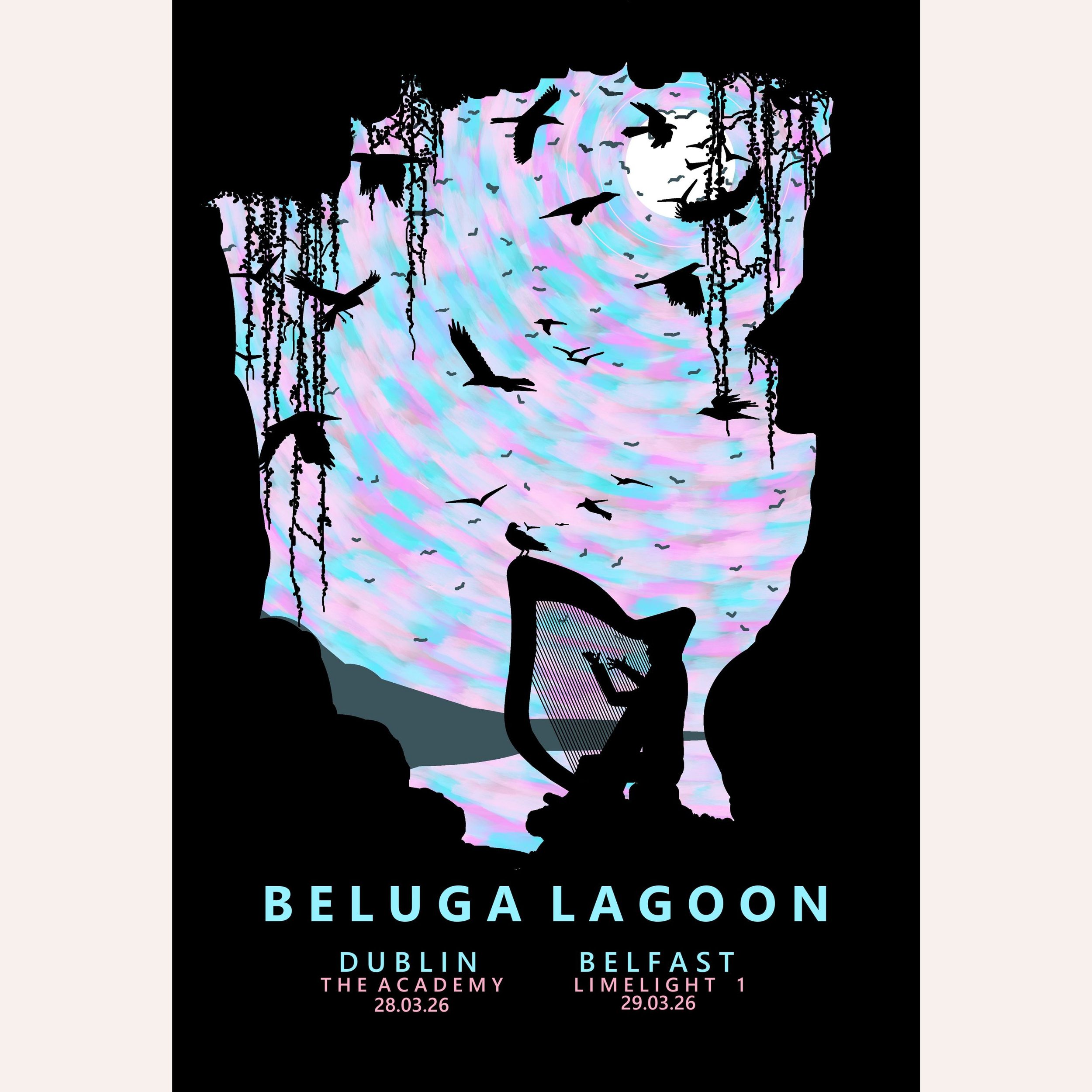 Beluga Lagoon Live in Ireland, 2026 A3 Giclee print