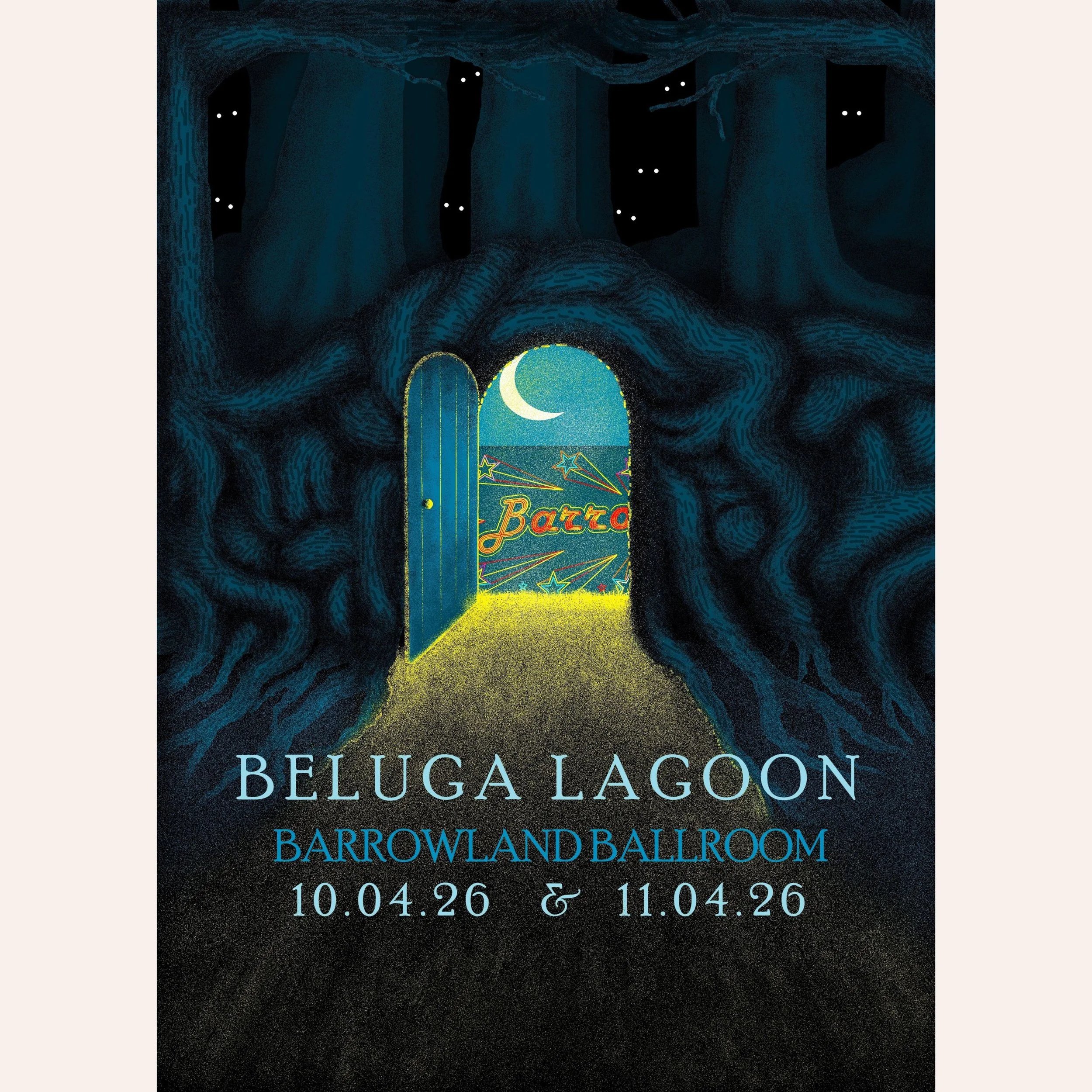 Beluga Lagoon Live at The Barrowlands, 2026 A3 Giclee print