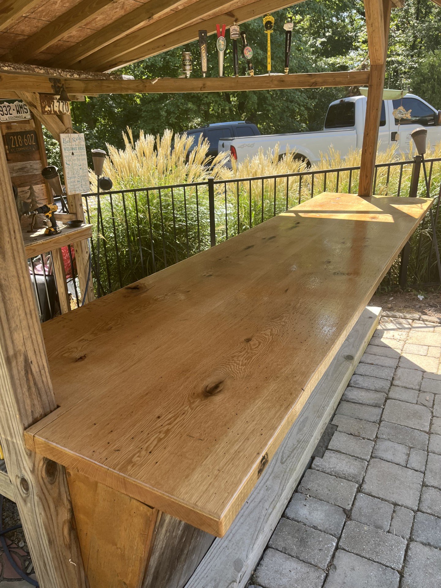 White Oak bar top
