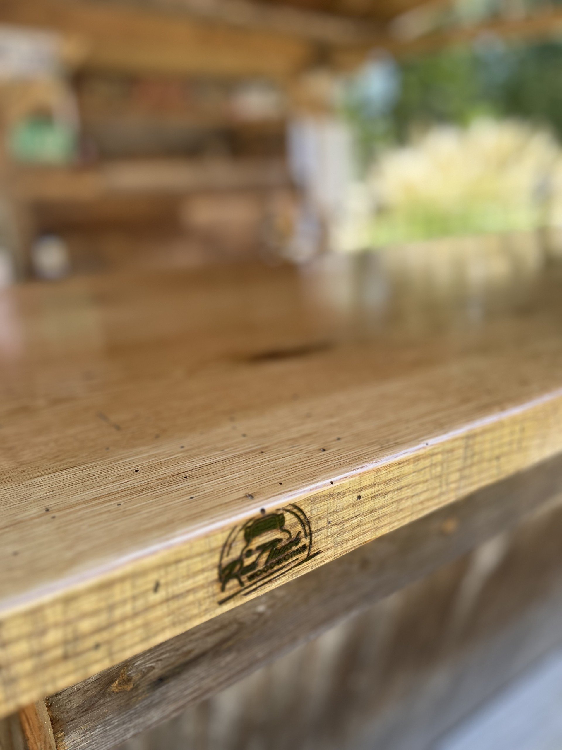 White Oak bar top