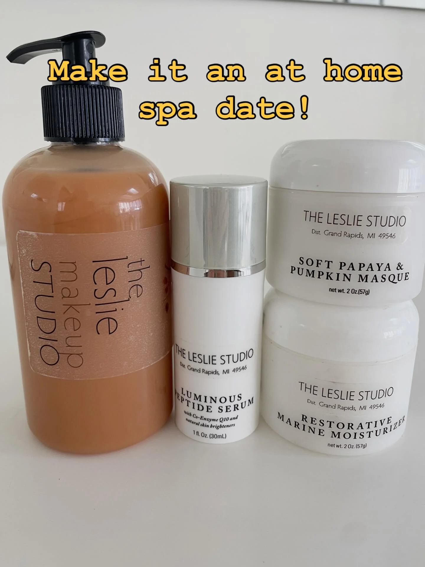 How about an at home spa date this weekend?! First step, get yourself cozy! Now prep your skin with French Clay cleanser, washing the day away. Next step, apply Soft Papaya Maque and let it work its magic while it removes dead skin (maybe this is a g