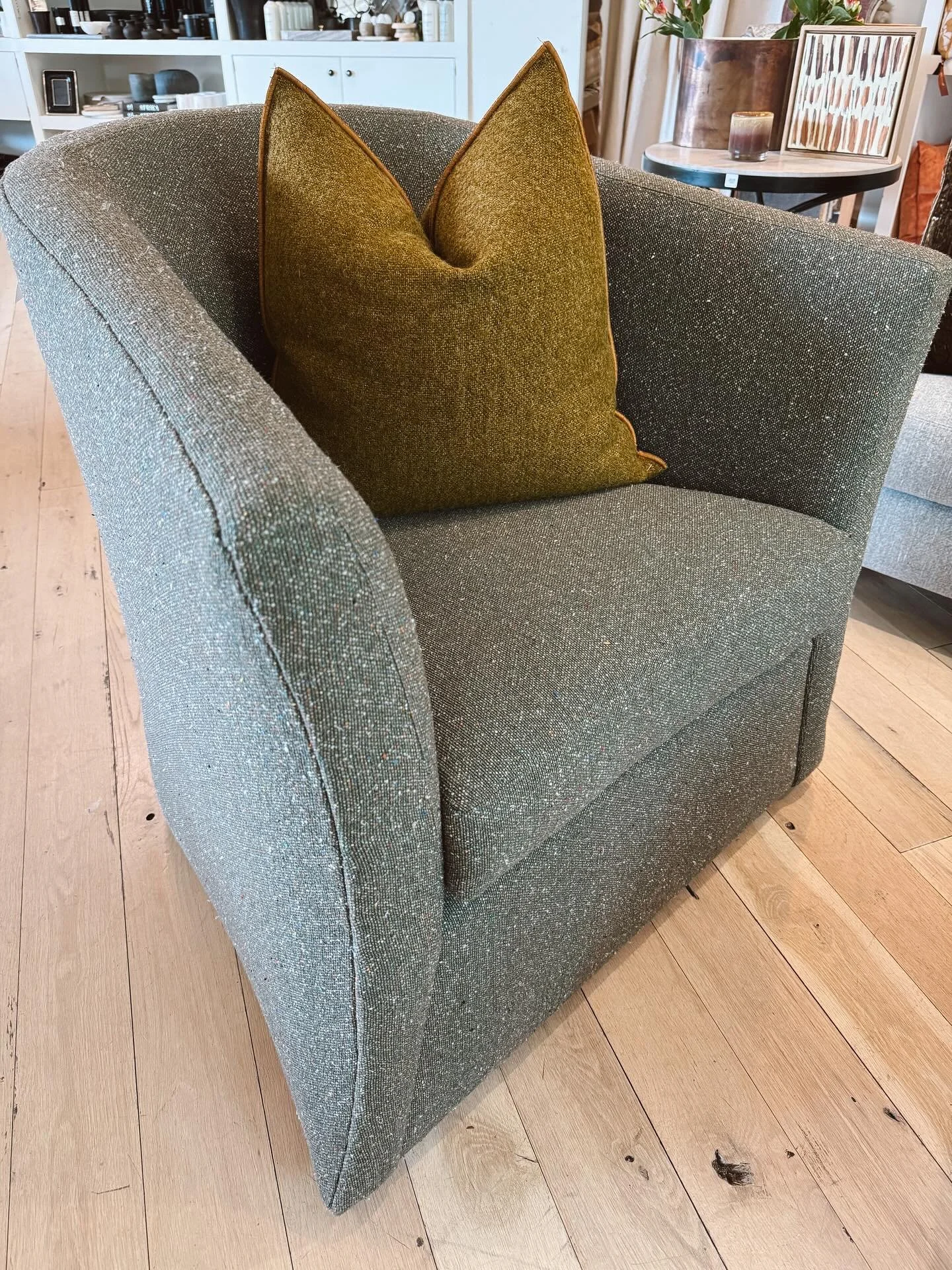 The Axelle Swivel: A timeless statement in pattern and design // Message or call us for details
#shoppatina