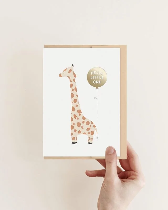 Foiled some new baby cards today and I love this cute little guy 🦒 ⋒
My Etsy shop seems to be organically turning into more of a baby /nursery boutique than I&rsquo;d originally intended, but I&rsquo;m more than okay with that I have loved creating 