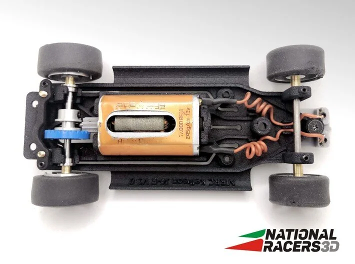3DP Chassis for MRRC Kellison J-4R (AiO-Inline) by NationalRacers3D
