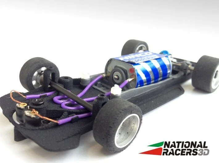 佐*藤様 Yokomo Porsche 911 ラジコン フレイムデザイン サイ 3DP Chassis for Fly Porsche 911 / 934 (Inline) by NationalRacers3D