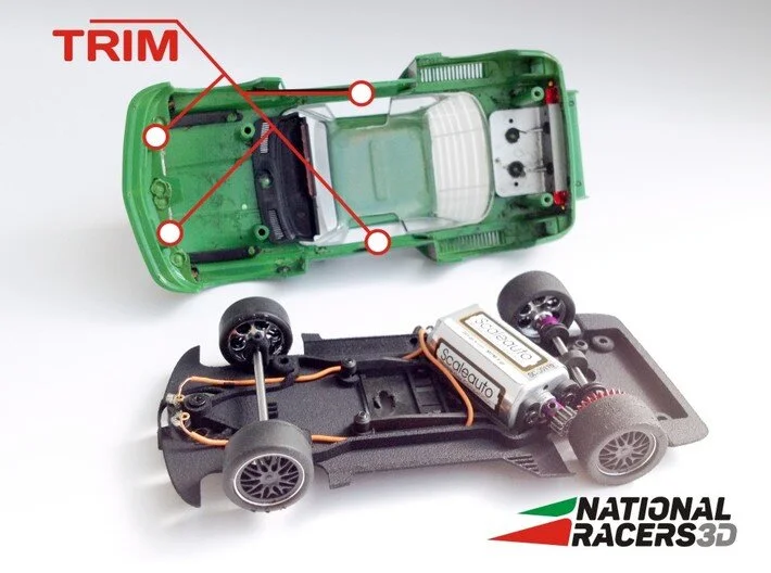 3DP Chassis for Fly 3.5 CSL (AW/SW/Inline) by NationalRacers3D