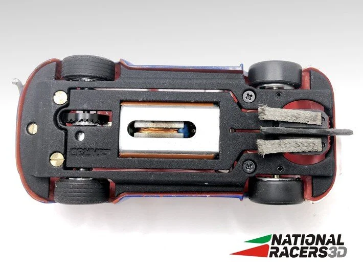 3DP Chassis for SCX FIAT ABARTH 1000 TC (AiO-In) by NationalRacers3D