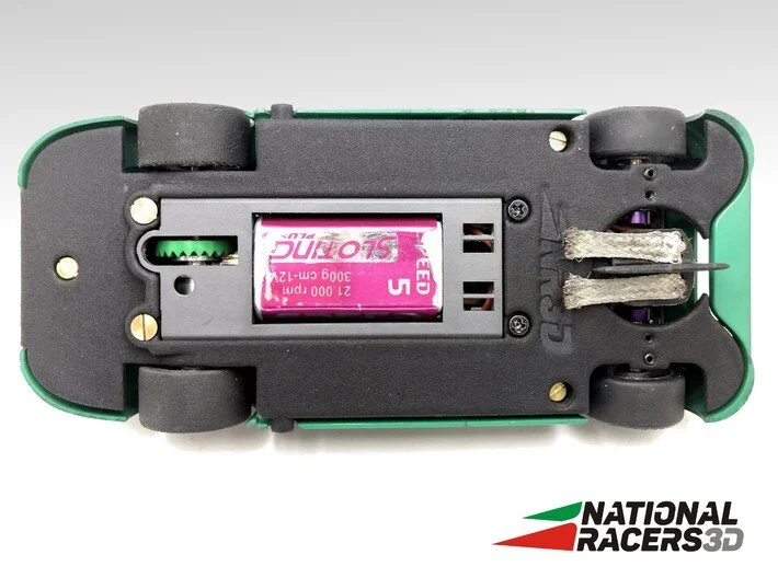 3DP Chassis for SCX MORGAN AERO 8 (Inline) by NationalRacers3D