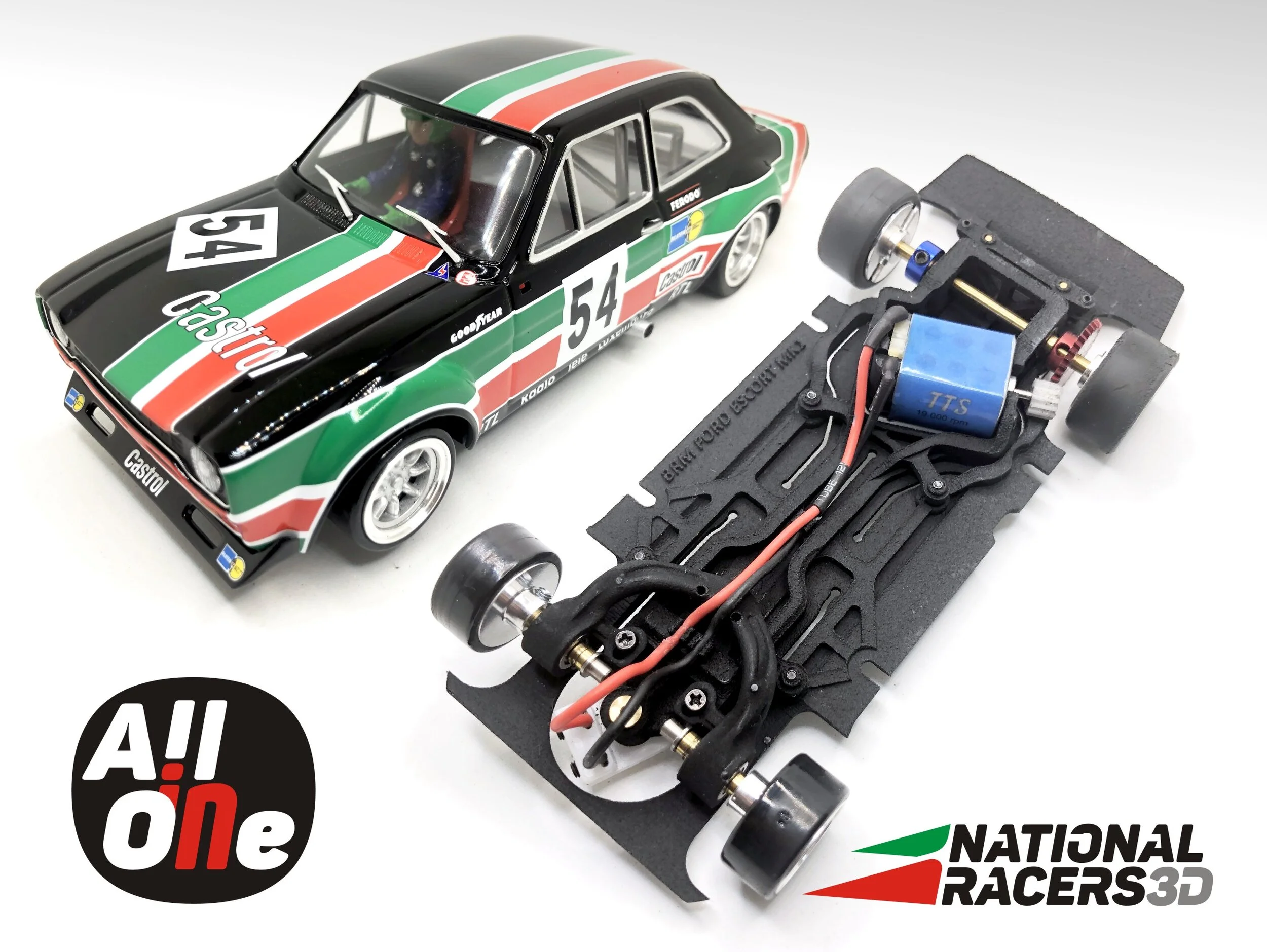 3DP Chassis for BRM Ford Escort MK1 (AiO-AW)