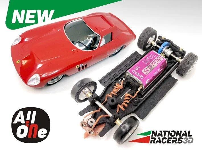 3DP Chassis for MRRC Ferrari 250 GTO (AiO-In)