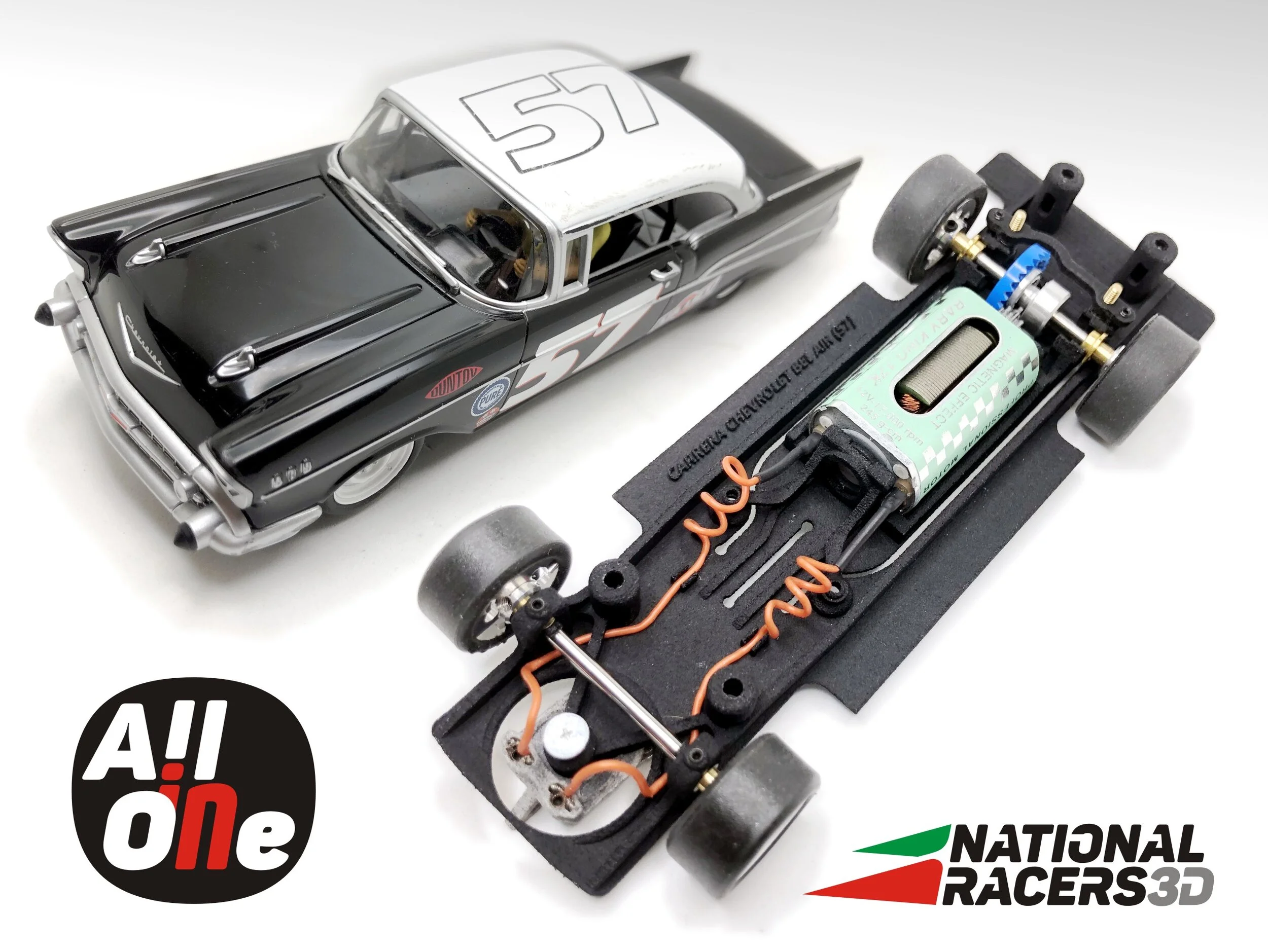 3DP Chassis for Carrera Chevrolet Bel Air (57) (AiO-In)