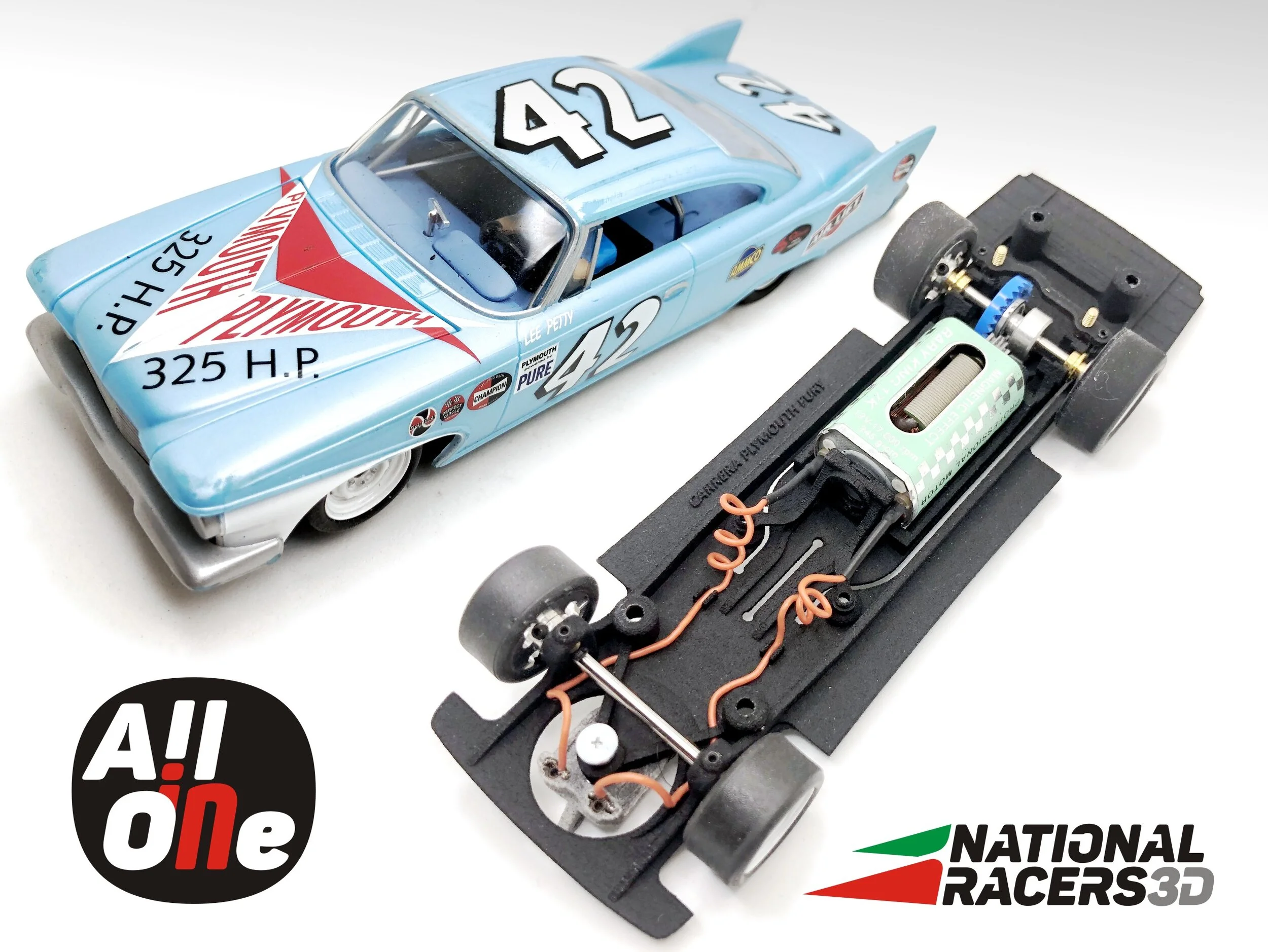 3DP Chassis for Carrera Plymouth Fury (AiO-In)